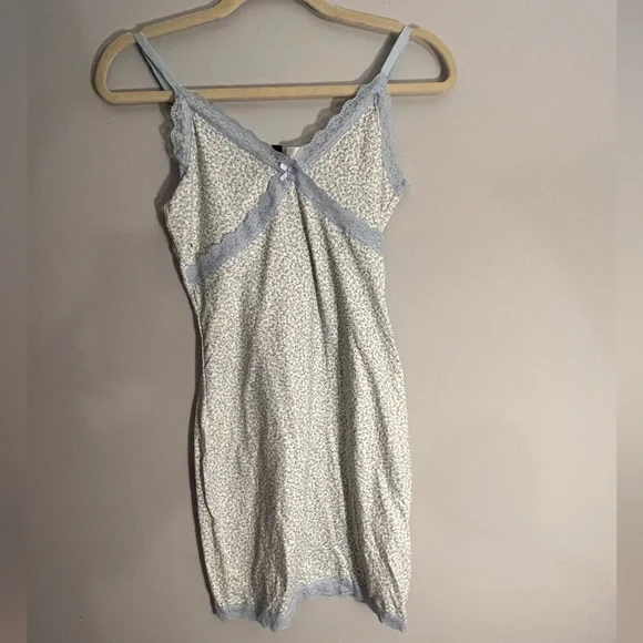 knee length dresses for ladies Electra Slinky Lace Mini Dress - Pale Blue